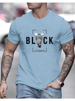 Malkoçbey Black Baskılı Oversize Unisex Basic O Yaka T-Shirt