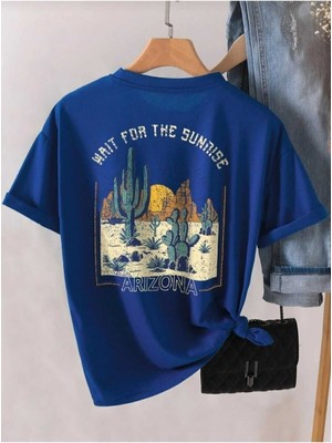 Los Angeles Sırt Baskılı O Yaka Oversize Unisex Basic T-Shirt