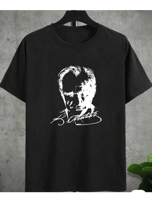 Malkoçbey  Paris Dikey Baskılı Oversize Unisex  Swaetşhirt