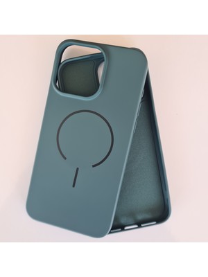 iPhone 15 Promax  Magsafe ile Uyumlu Yumuşak Soft Mükemmel Manyetik Esnek Lansman Silikon Kılıf