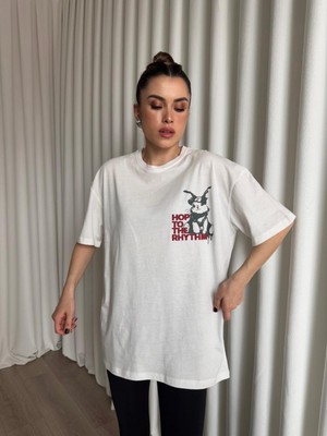 Owersize Unisex Baskılı T-Shirler