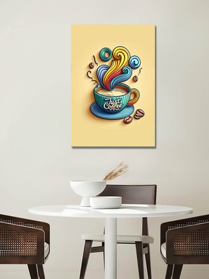 Özkacar Group Just Coffe Art Kanvas Tablo Restoran Ev Duvar Salon Ofis Hediyelik Dekarasyon Süsü Ölçü Seçiniz :)