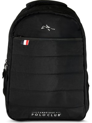 Cambridge Polo Club Minimalist Tasarım Unisex Çok Gözlü Sırt Çantası