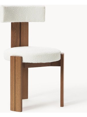 Katya Ahşap Sandalye - Hardal Sarı Döşemeli, Modern Tasarım