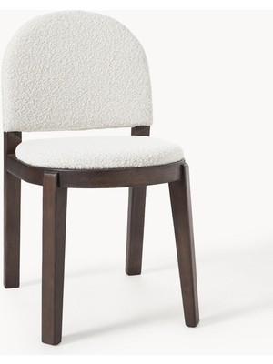 Neelia Bouclé Kumaşlı Sandalye – Modern Dokunuş, Zamansız Şıklık