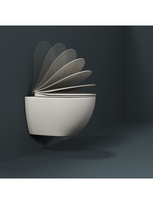 Creavit Free Beyaz Kanallı Asma Klozet FE320, Creavit Free Duck Yavaş Kapak