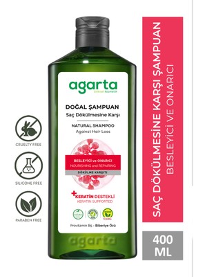 Agarta Doğal Şaç Dökülmesine Karşı Şampuan 400 ml
