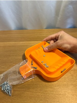 Parça Ayırma Haznesi | Vida, Somun, Çivi Toplama Tepsisi | Torba Ağızlı Pratik Iş Organizatörü