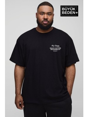 Süperlife Erkek Büyük Beden Chef's Selection Baskılı Bisiklet Yaka Tshırt SPR25BTS908