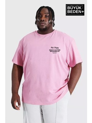 Süperlife Erkek Büyük Beden Chef's Selection Baskılı Bisiklet Yaka Tshırt SPR25BTS908