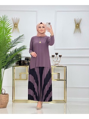 Parça Desenli Sandy Etekli Takım