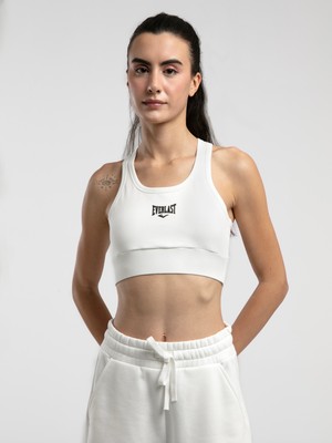 Ever Essentials Beyaz Kadın Pamuk Sporcu Sütyeni