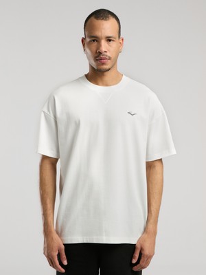 Ever Classics Oversize Arkası Baskılı Beyaz Erkek Tişört