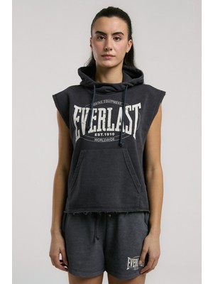 Everlast Authentic Boxing Wmn Oversize Antrasit Kadın Kolsuz Sweatshirt