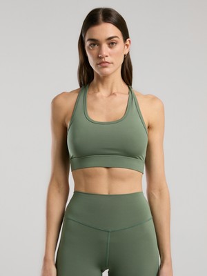 Everlast Everfit Training Essentials Haki Kadın Cross Back Sporcu Sütyeni