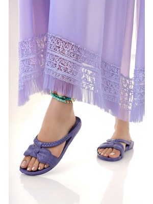 Kadın Terlik Kaydırmaz Su Geçirmez Şık Ev Dışarı Plaj Yazlık Günlük Terlik