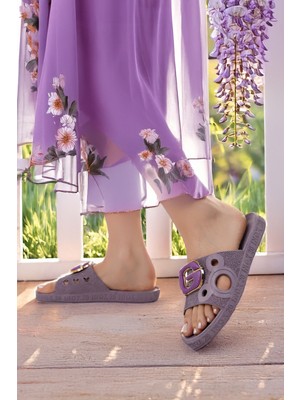 Kadın Terlik Kaydırmaz Su Geçirmez Şık Ev Dışarı Plaj Yazlık Günlük Terlik