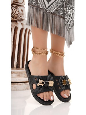 Moda Fırsat Kadın Terlik Bej Kaydırmaz Su Geçirmez Şık Ev Dışarı Plaj Yazlık Günlük Terlik