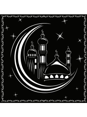 Cami Silueti Model 1 Oto Özel Yeni Sticker 25 x 25 cm