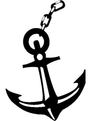 Gemi Çapası Oto Özel Yeni Sticker 15 x 22 cm