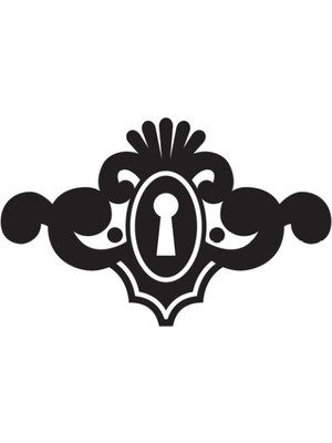 Tarihi Kilit Göbeği Model 3 Oto Özel Yeni Sticker 25 x 15 cm