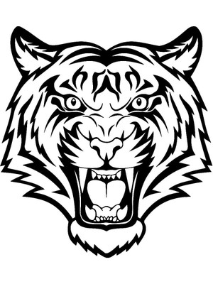 Kaplan Başı Oto Özel Yeni Sticker 25 x 25 cm