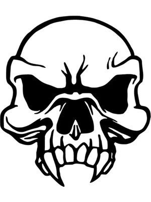 Maymun Kurukafa Oto Özel Yeni Sticker Siyah 25 x 27 cm