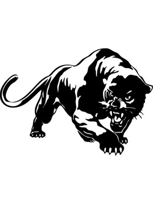 Jaguar Oto Özel Yeni Sticker Siyah 25 x 17 cm