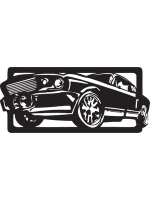 Klasik Arabalar Model 12 Oto Özel Yeni Sticker 25 x 10 cm