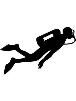 Dalgıç Oto Özel Yeni Sticker Siyah 30 x 18 cm