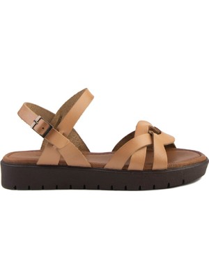 Pegia Kadın Deri Sandalet DG6004