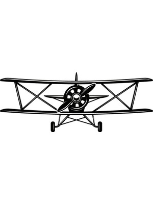 Pervaneli Uçaklar Model 12 Oto Özel Yeni Sticker 25 x 10 cm