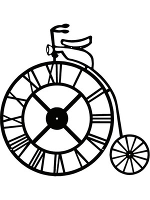 Klasik Bisikletler Model 2 Oto Özel Yeni Sticker 25 x 25 cm