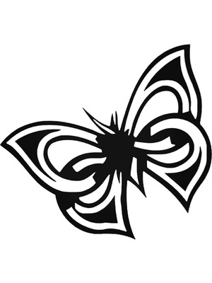 Kelebek Oto Özel Yeni Sticker 25 x 22 cm