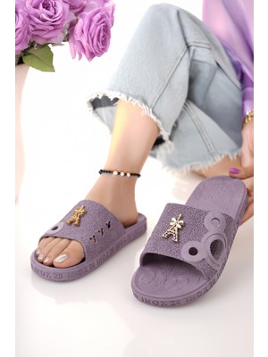 Kadın Terlik Kaydırmaz Su Geçirmez Şık Ev Dışarı Plaj Yazlık Günlük Terlik