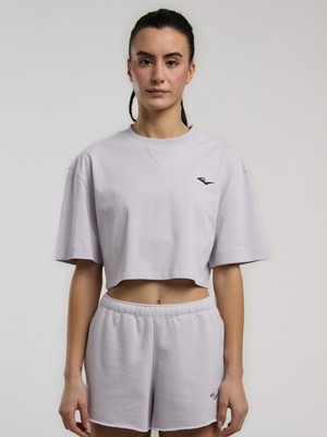 Ever Classics Wmn Comfort Lila Kadın Crop Tişört