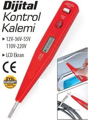 Toptan Bulurum Profesyonel Dijital Kontrol Kalemi Tornavida Voltaj Ölçer