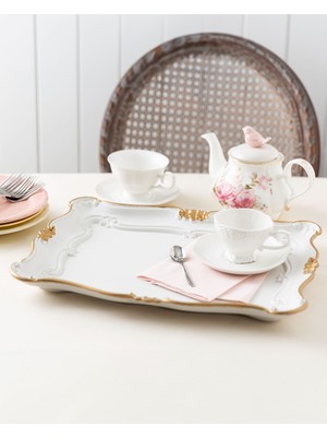 Madame Coco Camelote Varaklı Büyük Tepsi