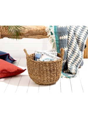 Madame Coco Dorise Büyük Hasır Sepet