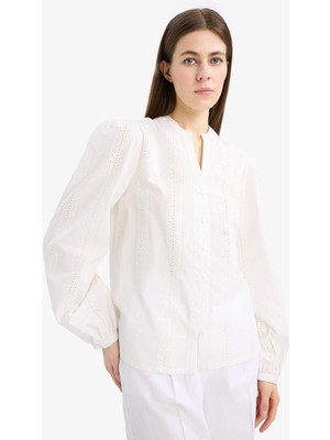 DeFacto %100 Pamuk Brode Gömlek E6531AX25AU