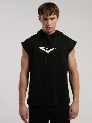 Everlast Ever Classics Oversize Siyah Erkek Kolsuz Sweatshirt