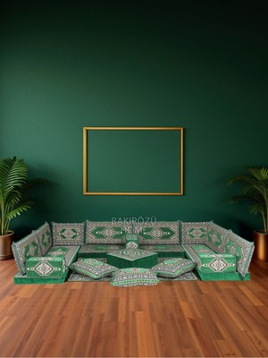 Şark Köşesi Takımı Kahve Anadolu  Modeli Koltuk Takımı Sünger Dahil 19 Parça