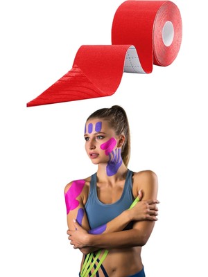 Sport Tape Kinezyo Sporcu Bandı - Ağrıı Bandı 5 Metre x 5 cm - Kinesio Bant - Kinesyo Band
