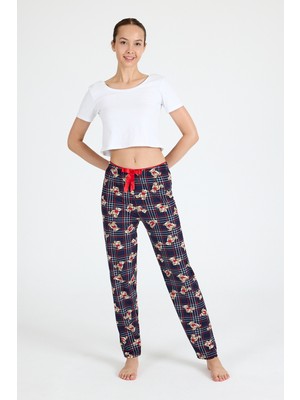 Laci Ayıcık Desenli Örme Pijama Altı 4519