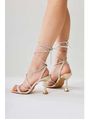 Limoya Merella Altın Bilekten Bağlamalı Sandalet