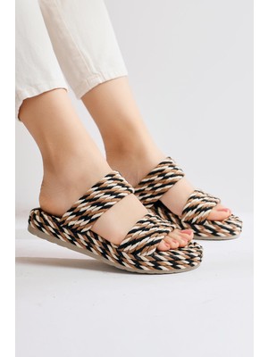 Limoya Nemie Siyah Halat Sandalet