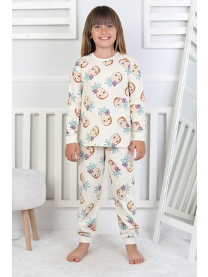 Cute Ananas Desenli Kız Çocuk Pijama Takımı