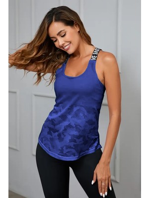 Ghassy Co. Kadın Nefes Alabilen Hafif Hızlı Kuruyan Yoga Fitness Lastik Askılı Spor Atlet