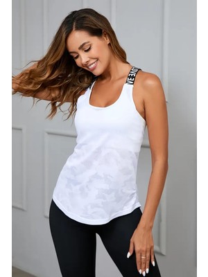 Ghassy Co. Kadın Nefes Alabilen Hafif Hızlı Kuruyan Yoga Fitness Lastik Askılı Spor Atlet