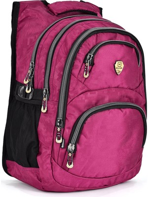 Konfores 1550-2226 Unisex Anatomik Yarasa Sırt Okul Çantası - NKT01550-MÜRDÜM-TEK Ebat